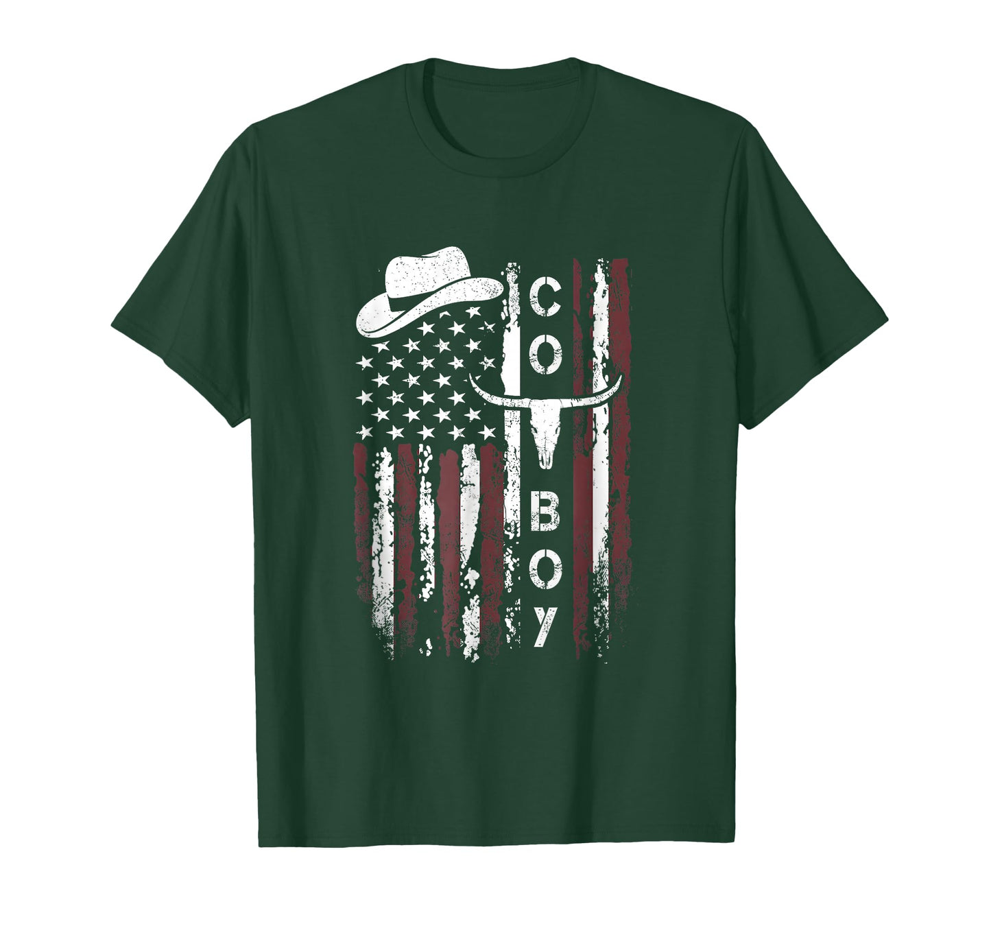 Retro Western Country Men Teen Boy Kid Southern Cowboy T-Shirt
