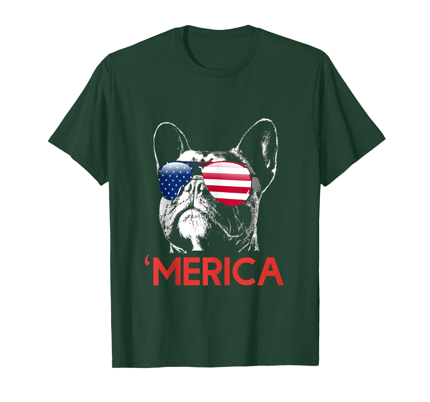 Merica French Bulldog American Flag 4th of July Frenchie Tank Top