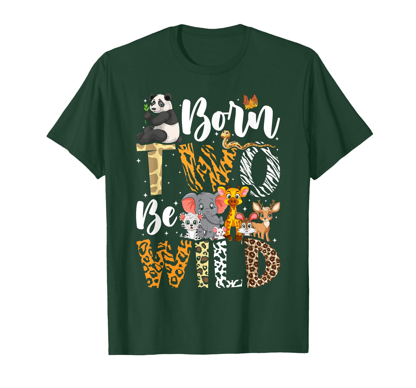 Born 2 Be Wild Birthday Decorations Girl Boy Baby Lion 2nd T-Shirt