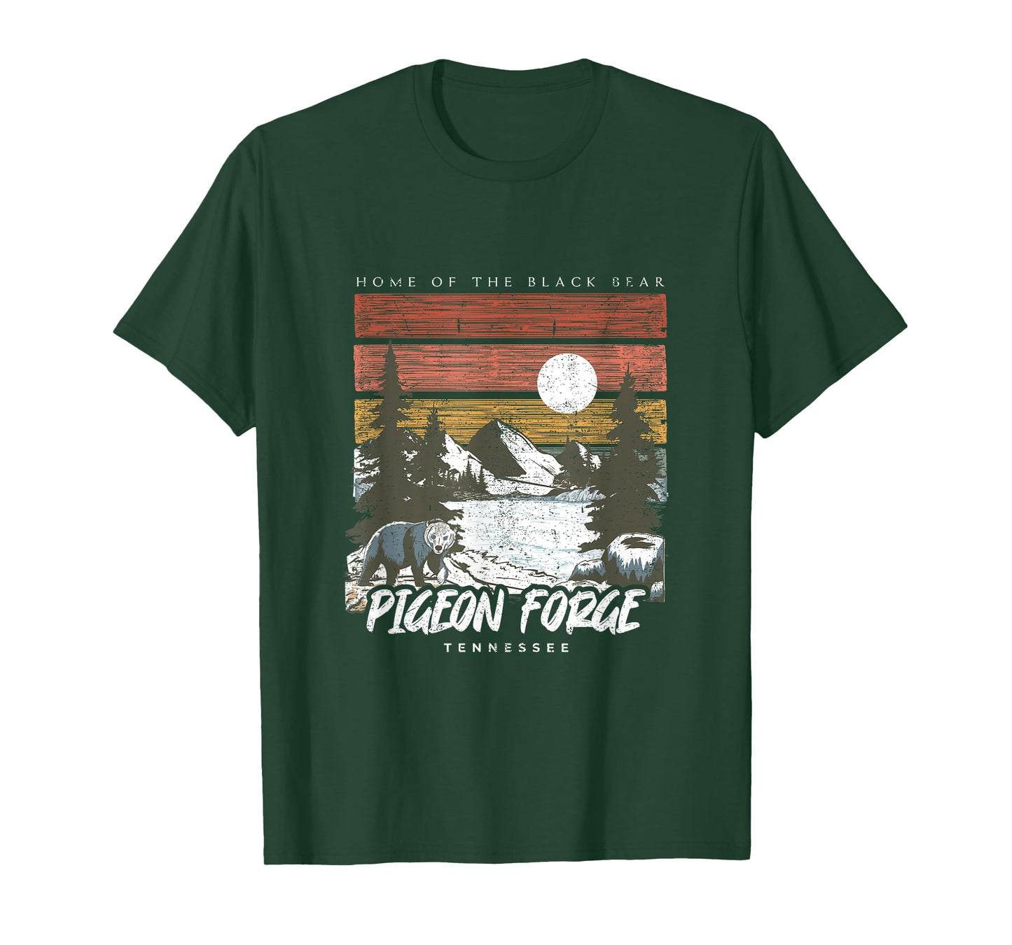 Pigeon Forge Tennessee Home Of The Black Bear Retro 70s 80s T-Shirt