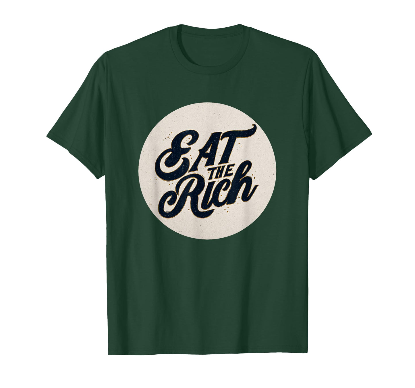 Nice Red Eat The Rich Stamp Look T-Shirt