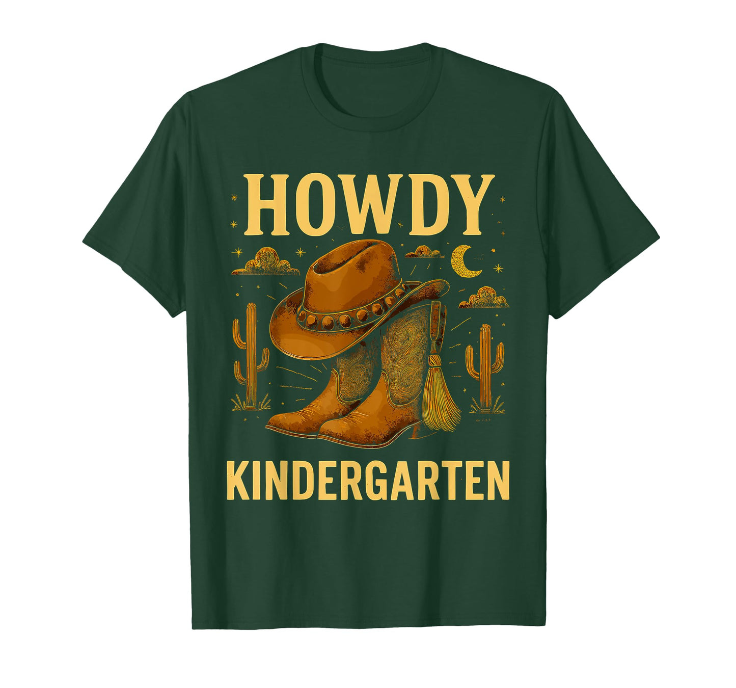 Howdy Kindergarten Rodeo Back to School Western Cowboy Men T-Shirt