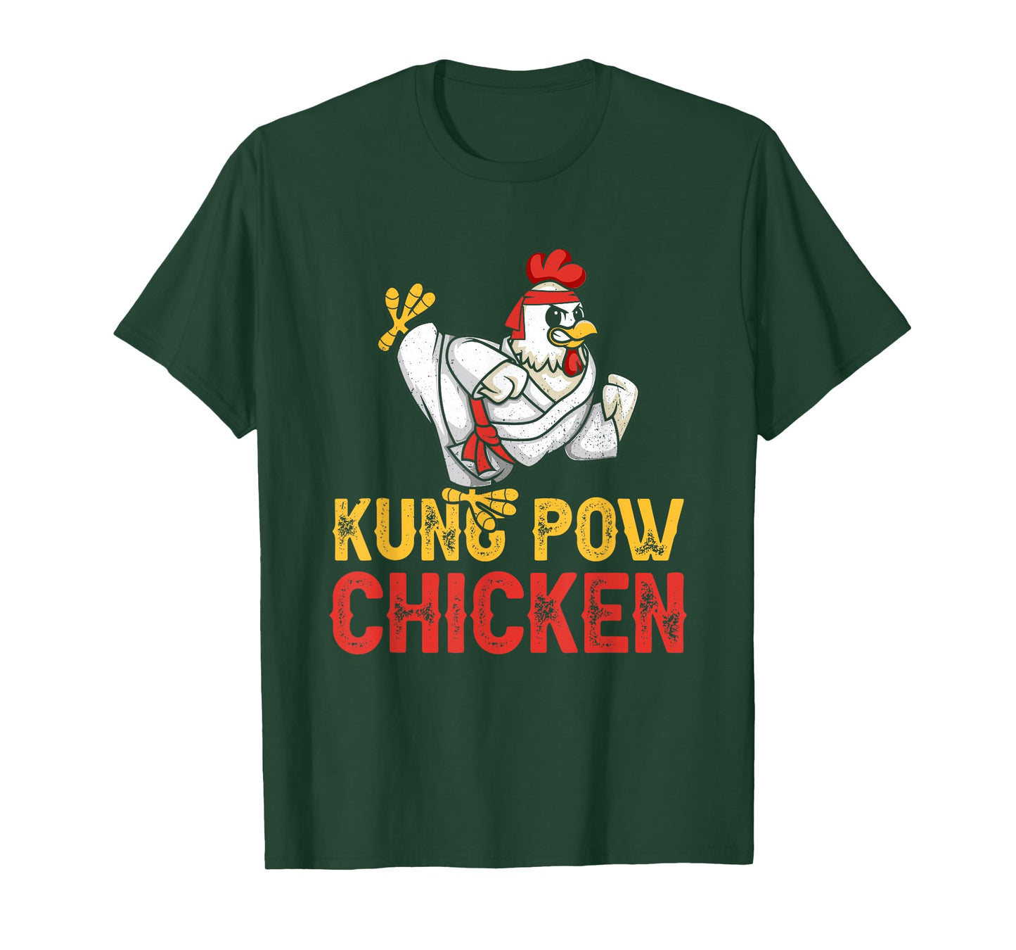 Kung Pow Chicken Funny Karate Chicken Ninja a Warrior T-Shirt