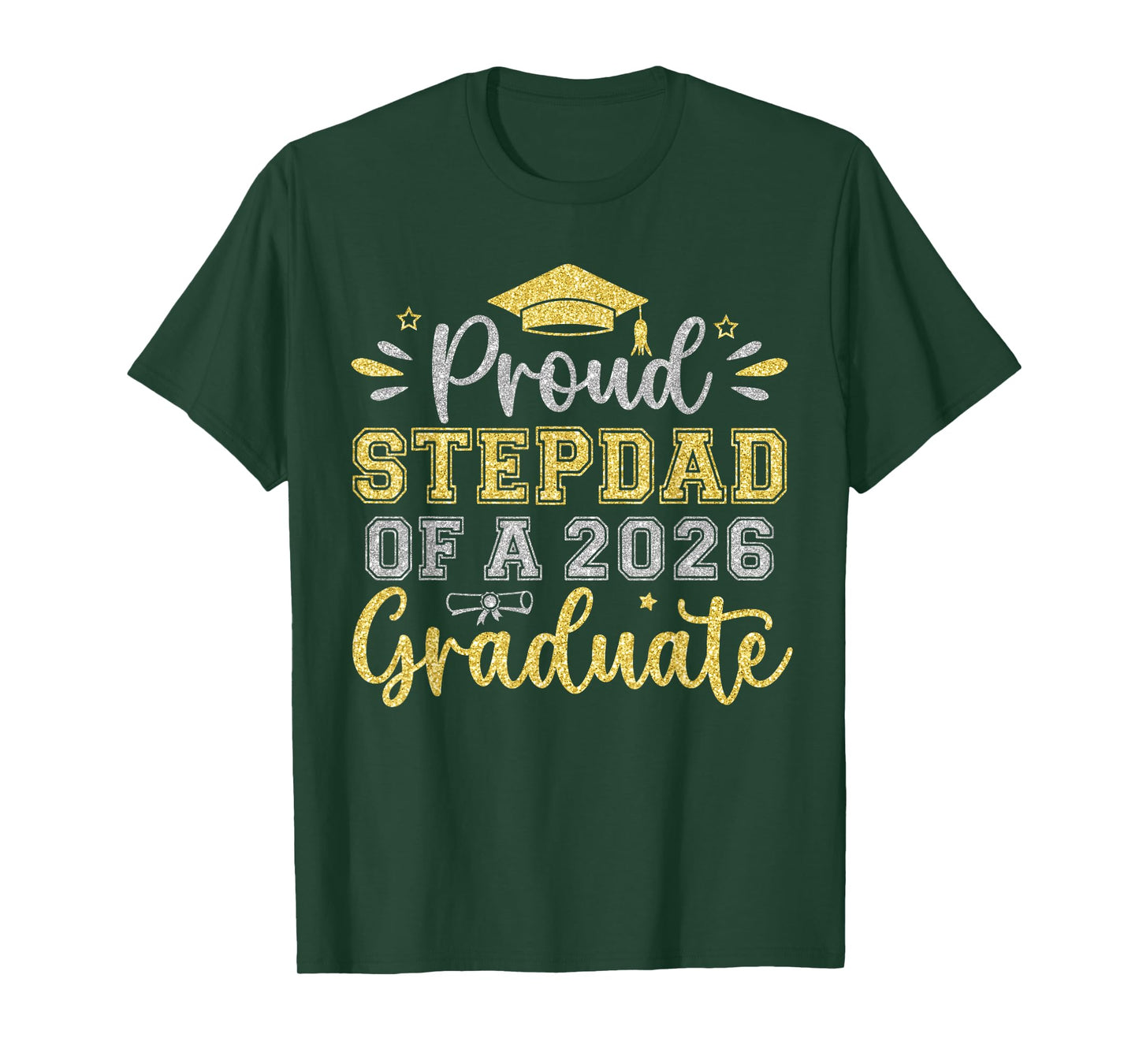 Proud Stepdad of a 2026 Graduate Senior Graduation Men T-Shirt