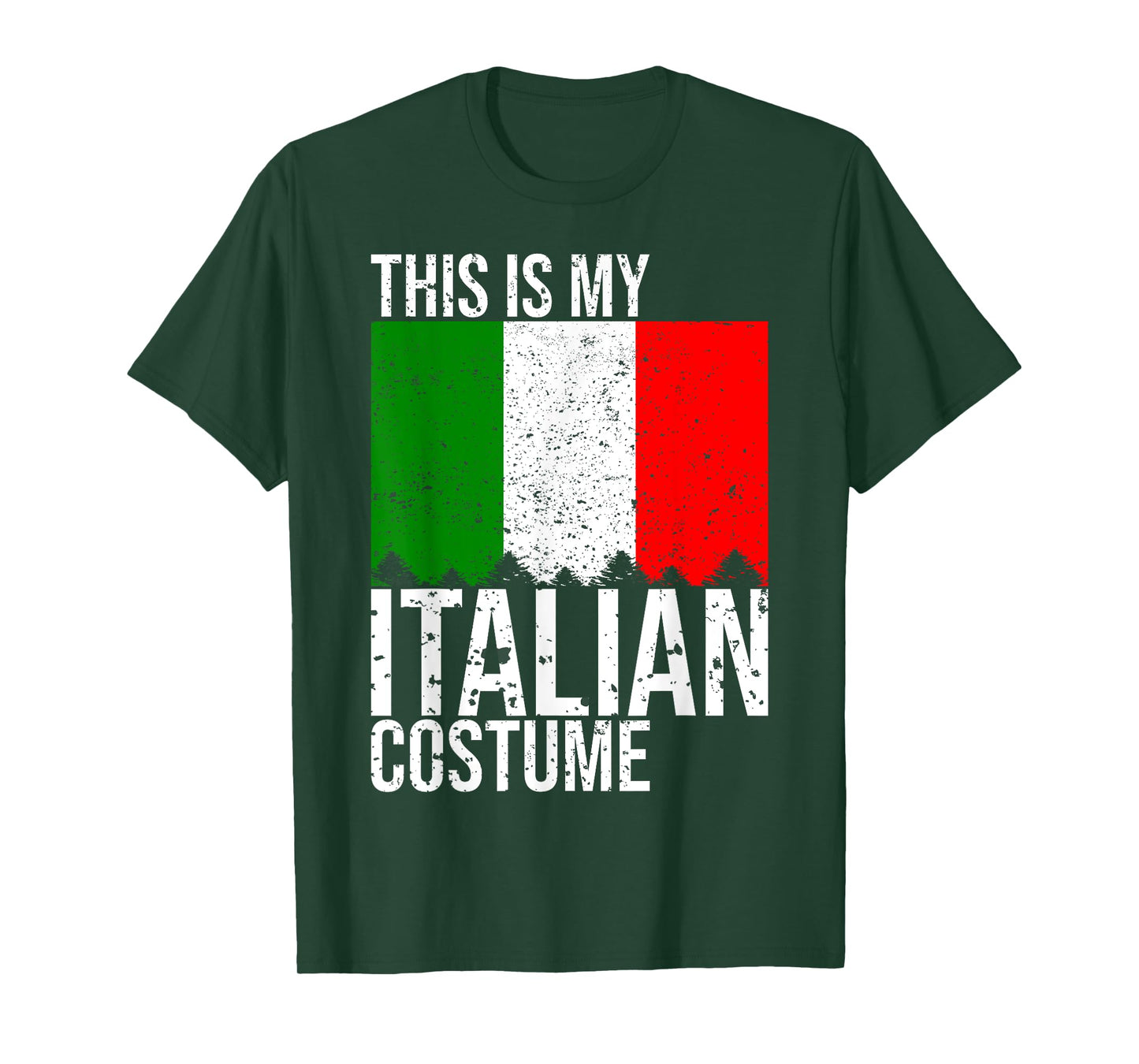 Vintage This Is My Italian Flag Costume for Halloween T-Shirt