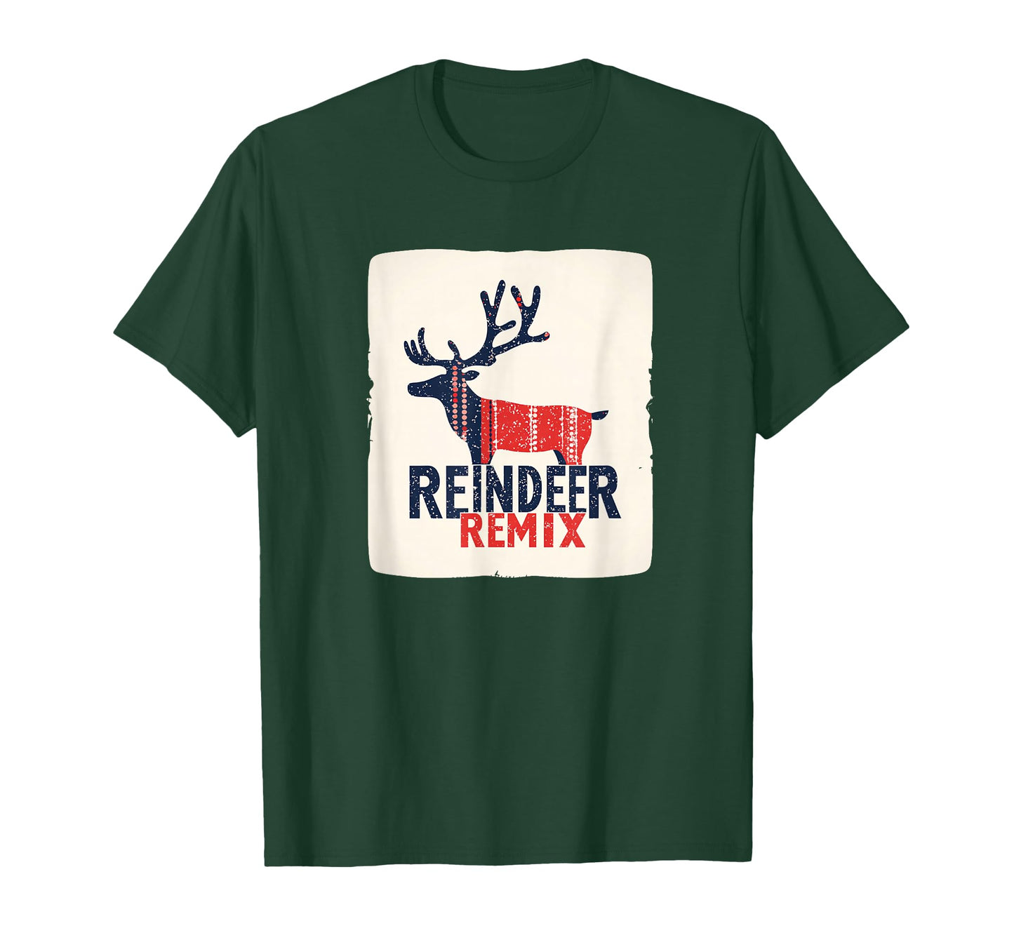 Awesome Reindeer Remix Statement T-Shirt