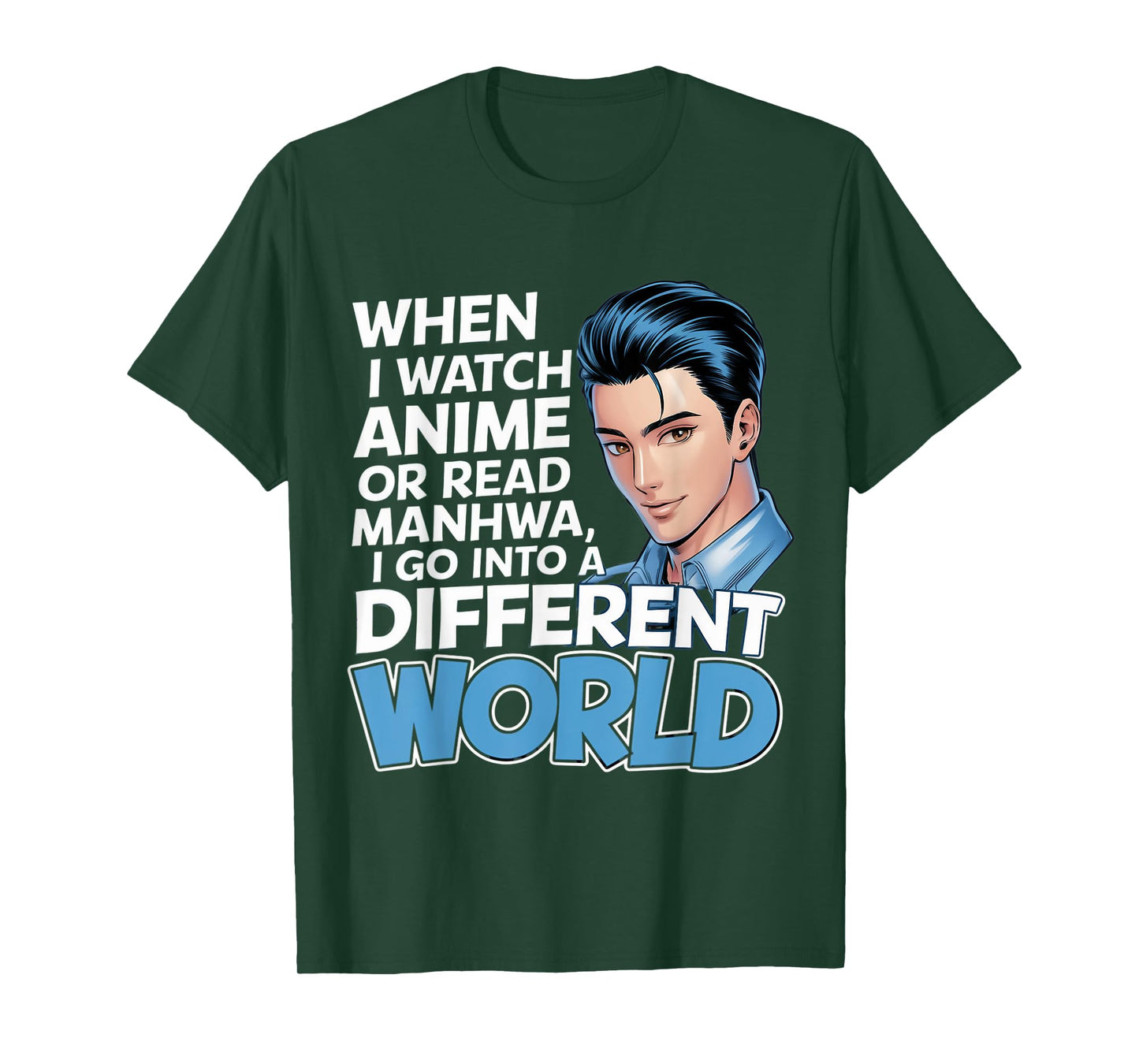 Anime Read Manhwa Otaku Manga Reader Manhwa Kawaii Anime T-Shirt