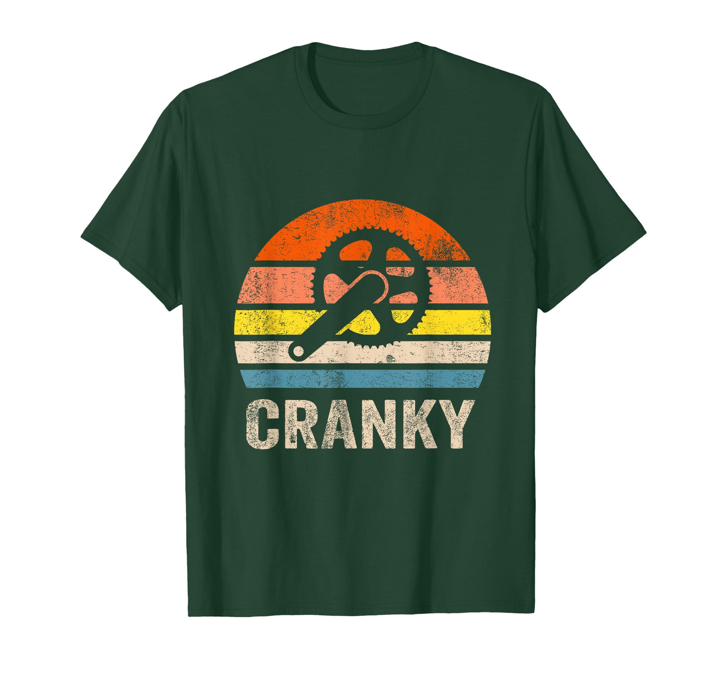 Cranky Vintage Sun funny Bicycle Lovers Cycling Cranky T-Shirt