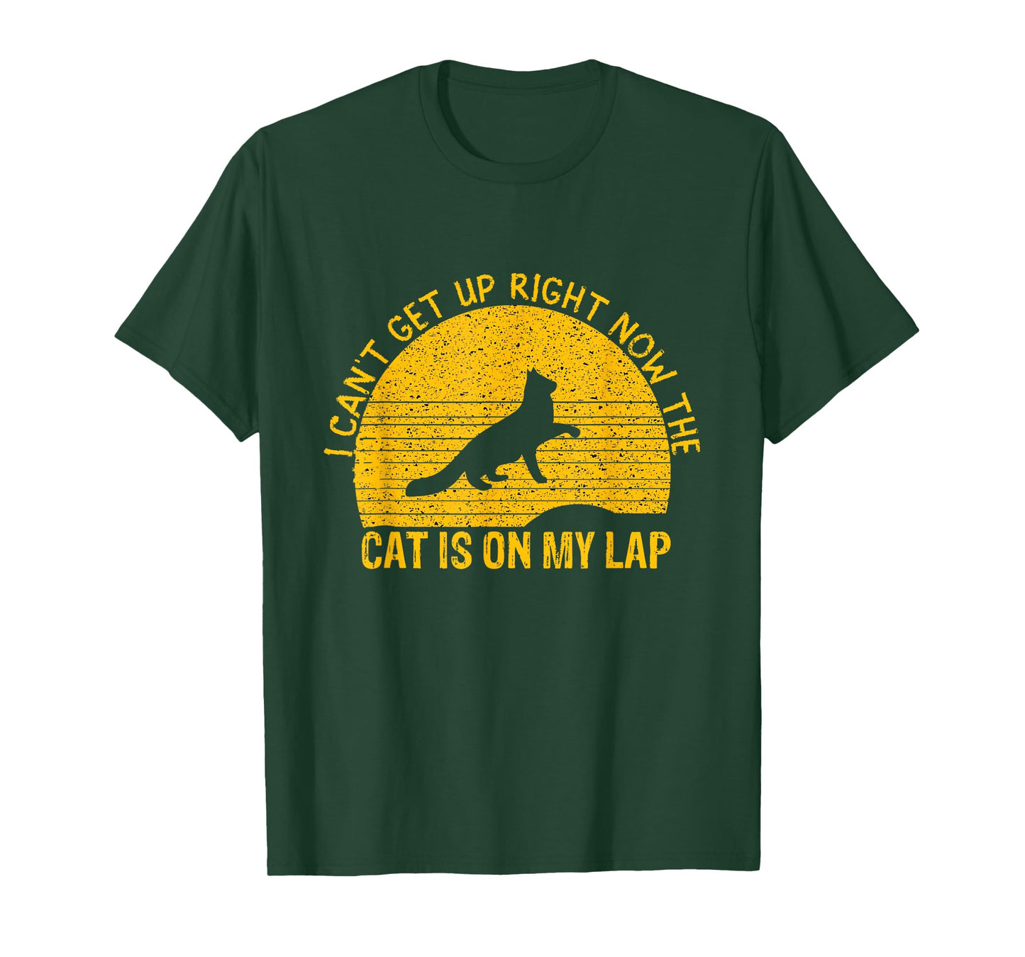 I Can't Get Up Right Now The Cat Is On My Lap T-Shirt for Men Women