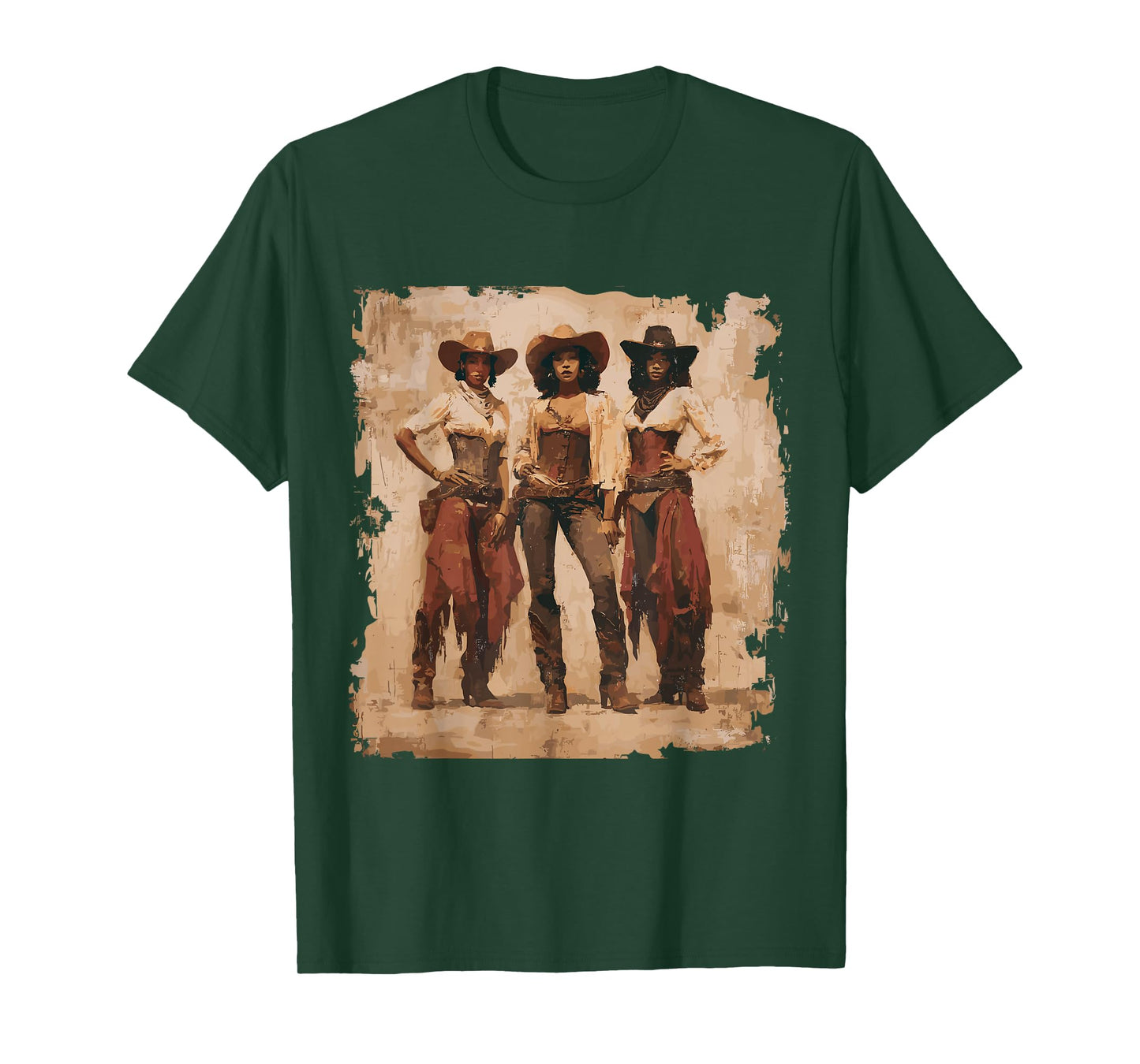 Vintage Black African American Cowgirl Western Country Rodeo T-Shirt