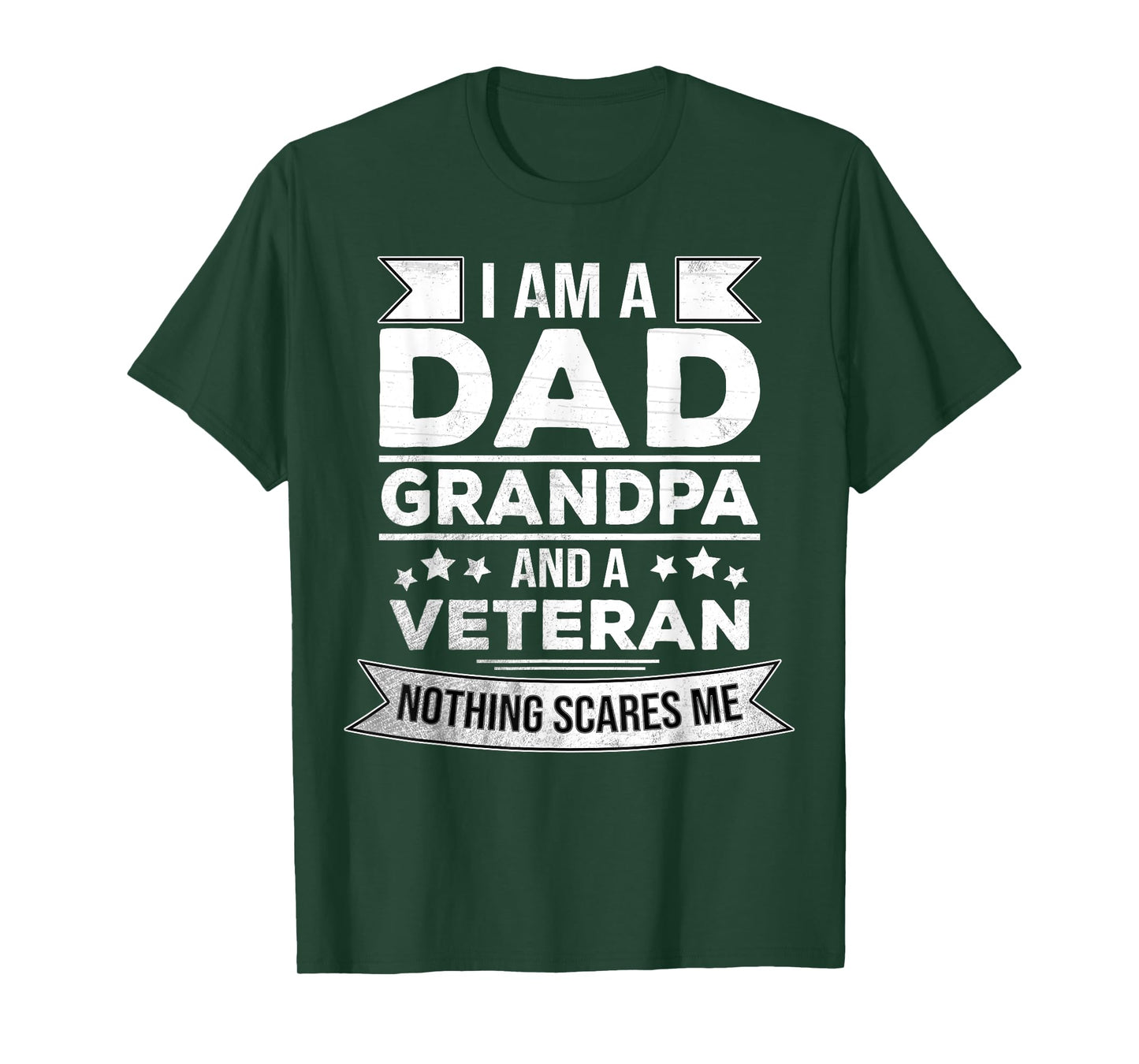 I'm a Dad, Grandpa and a Veteran - Retired Patriotic Fathers T-Shirt