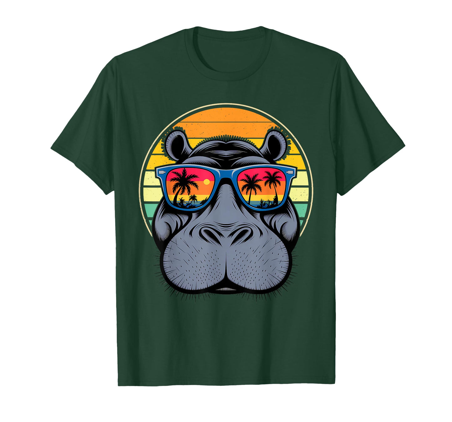 Cool Hippo Design - Cute Hippopotamus W/ Sunglass T-Shirt