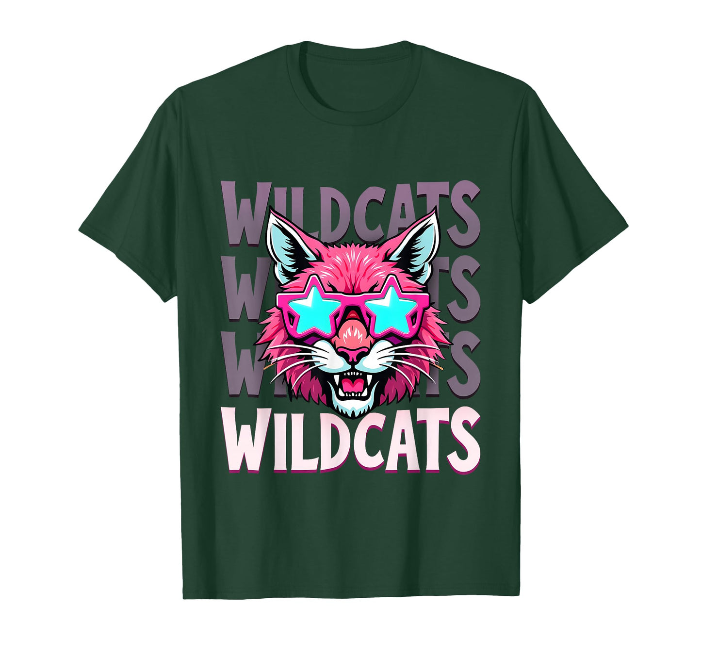 Wildcats School Mascot Cute Wildcats Mascot Sport Teams T-Shirt
