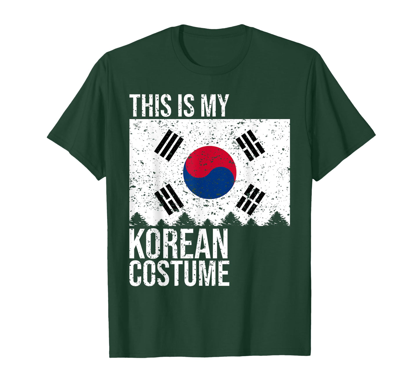 Vintage This Is My South Korean Flag Costume for Halloween T-Shirt