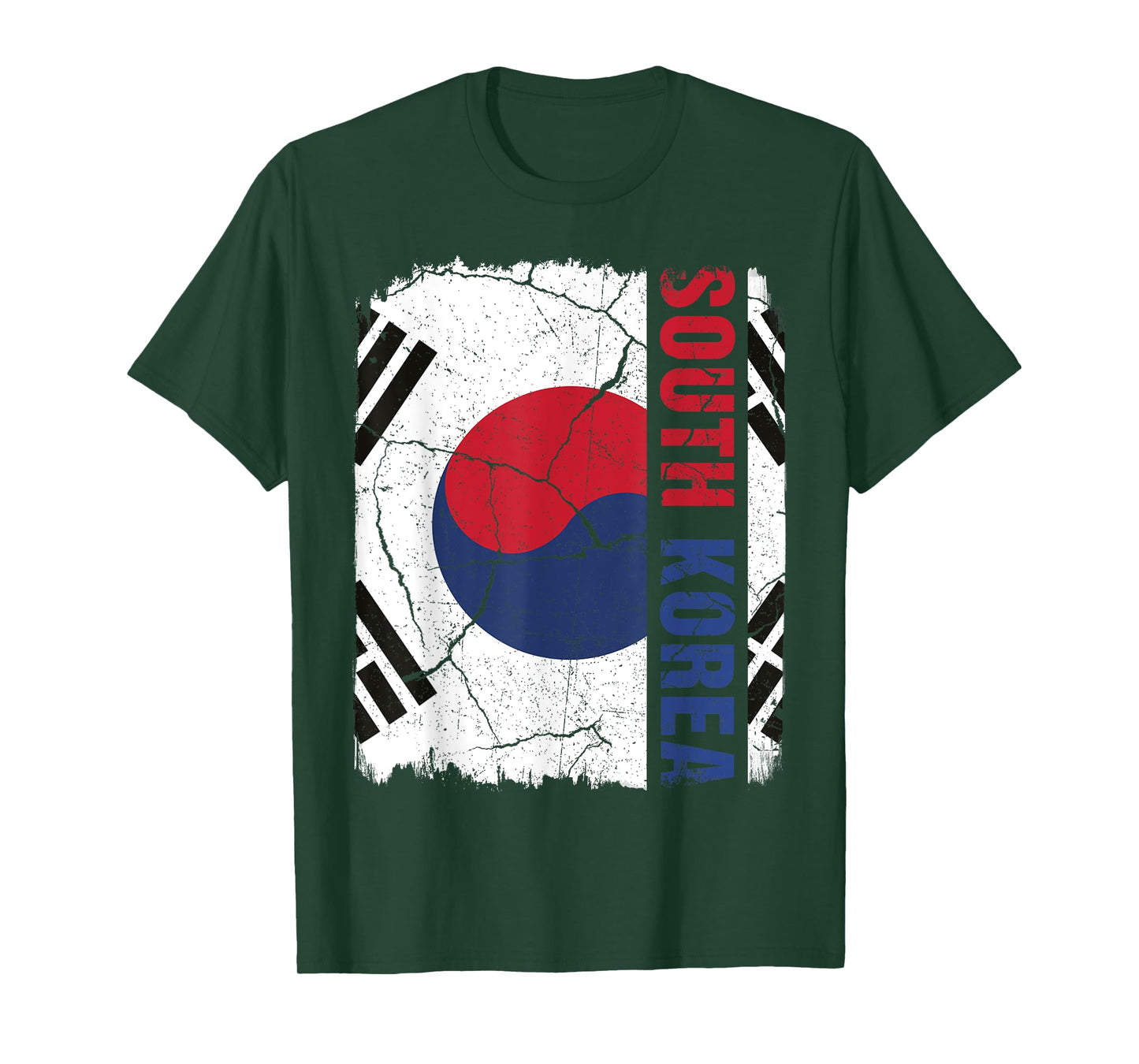 Vintage South Korean Flag South Korea Pride Roots Heritage T-Shirt