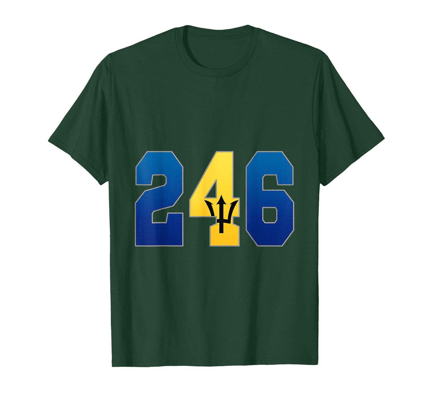 Bajan shirt Barbados tee shirt area country code 246 T-Shirt