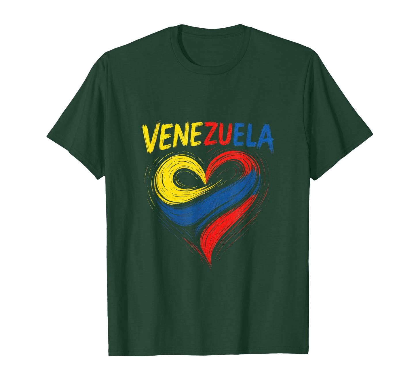 Venezuela - Heart Flag National Souvenir T-Shirt