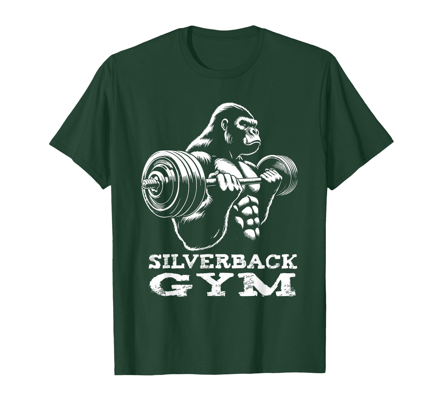 Silverback Gym Gorilla Weightlifting Workout Fitness T-Shirt