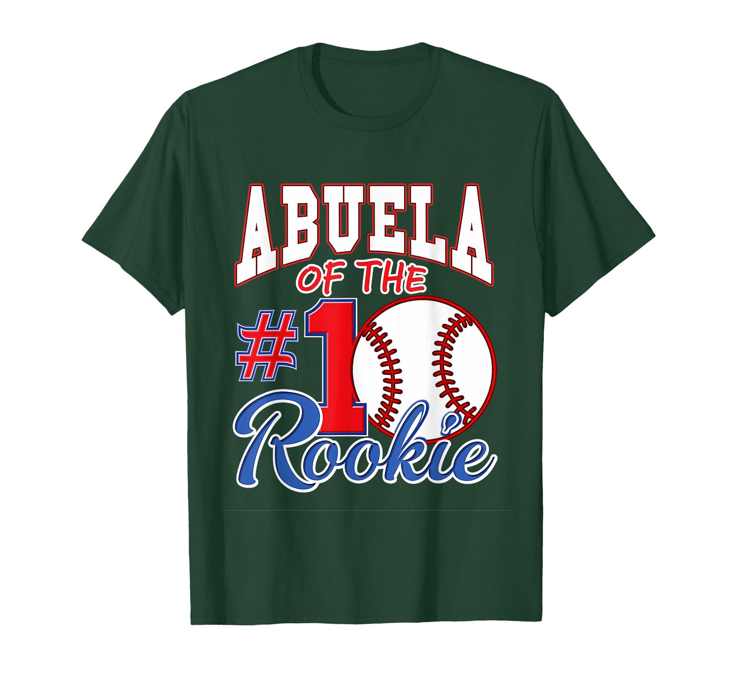 Retro Grandma Abuela Of The Number 1 Rookie Baseball T-Shirt