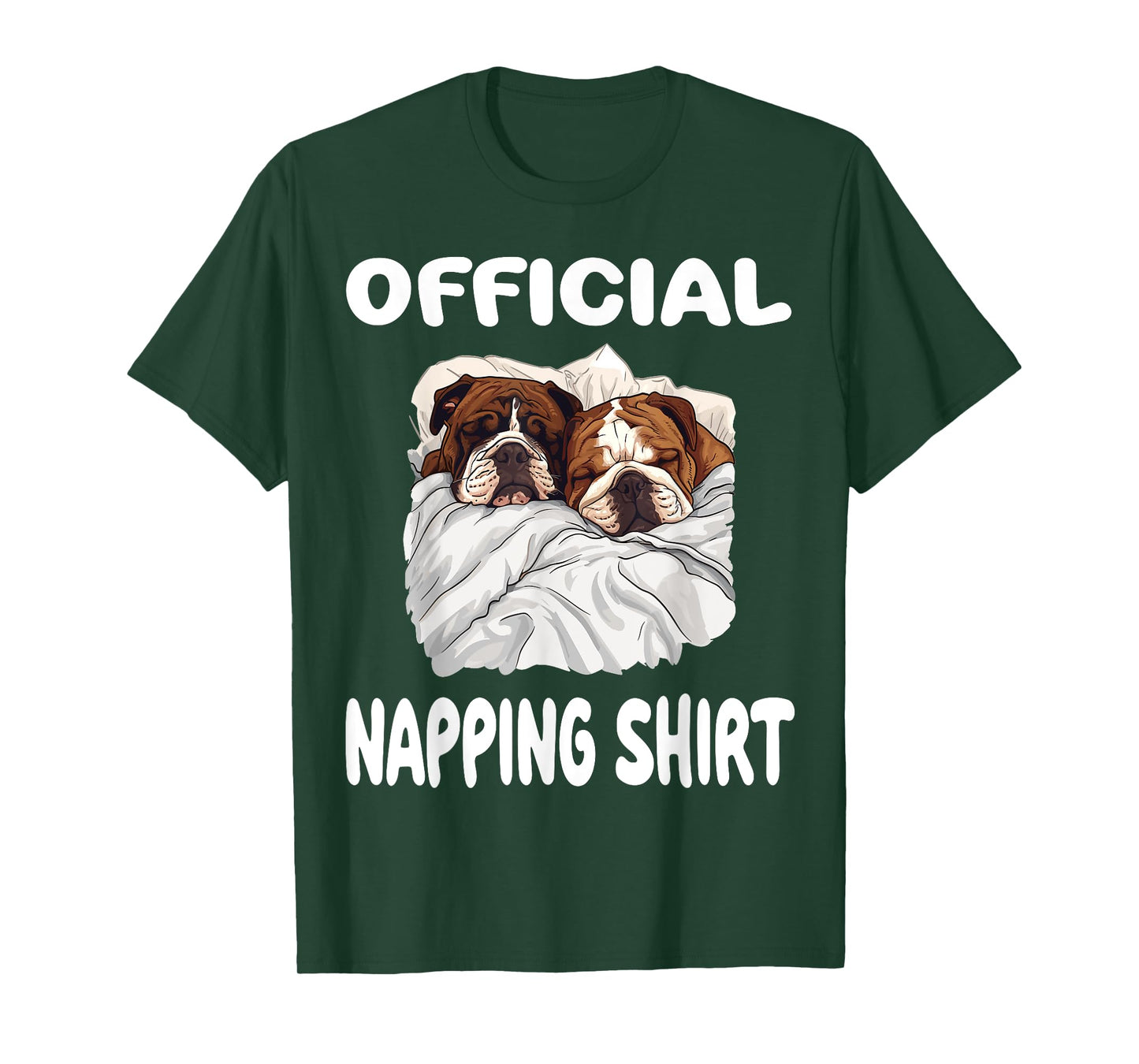 English Bulldog dog Official Sleepshirt Pajamas Nightgown T-Shirt for Men Women Kids