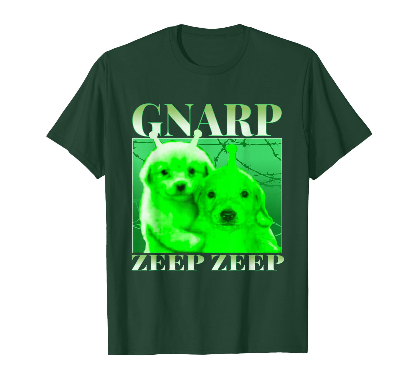 Glerp Glorp Funny Alien Dog Meme Brainrot Dank Memes T-Shirt