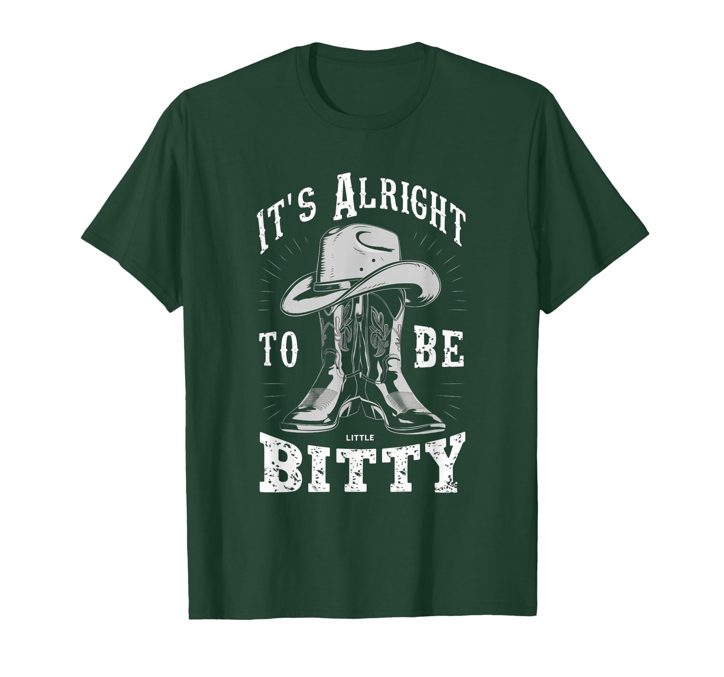 It's Alright to Be Little Bitty Retro Country Music Toddler T-Shirt