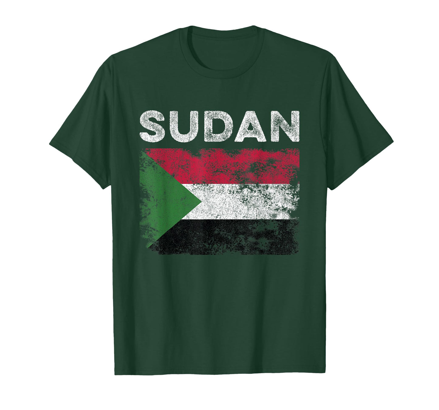 Sudan Flag Distressed - Men Women Kids - Sudanese Flag T-Shirt