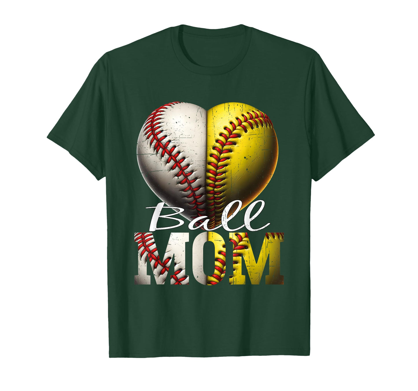 Funny Ball Mom Softball & Baseball Women Baseball Softball T-Shirt