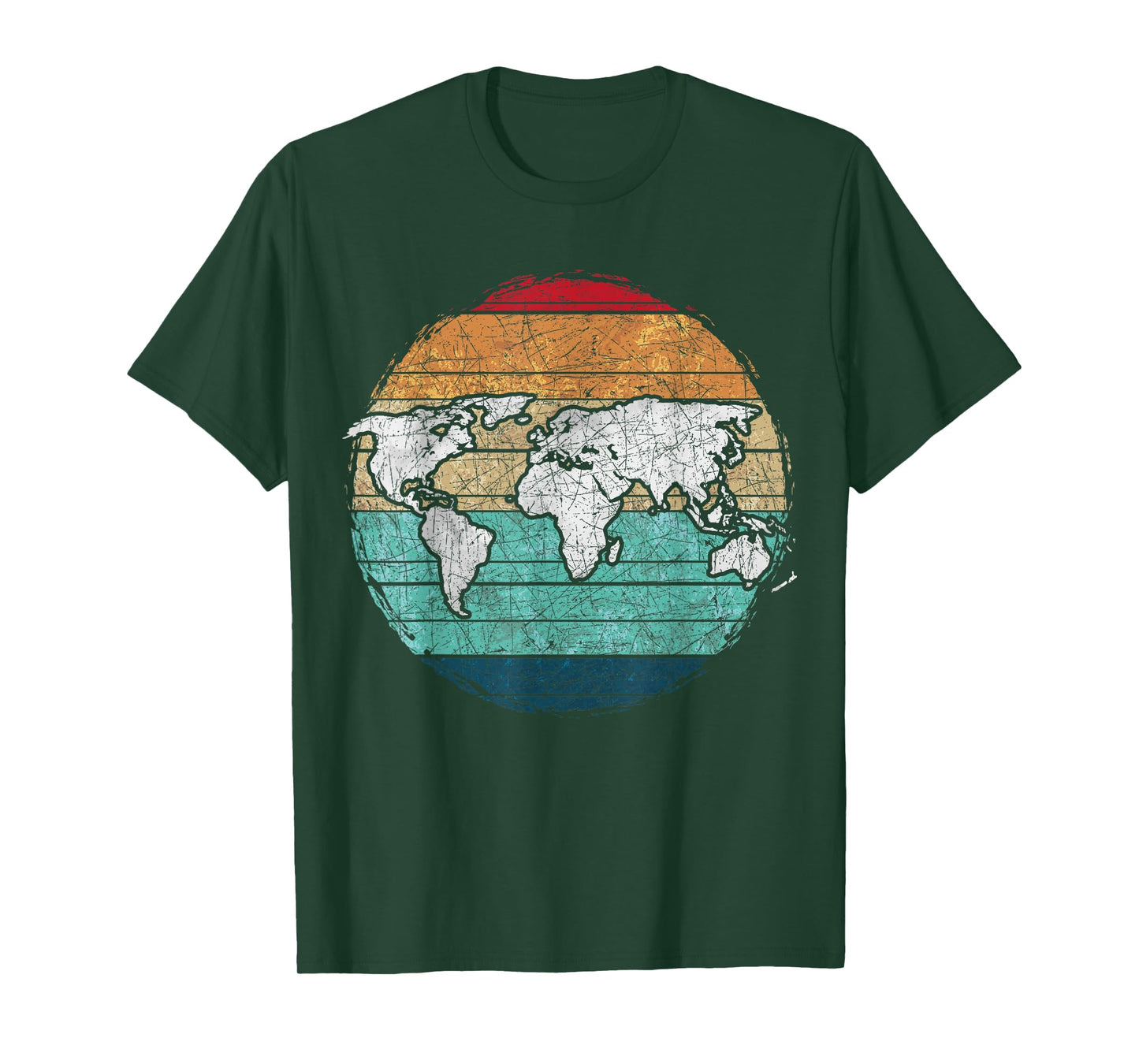 Retro World Map T-Shirt