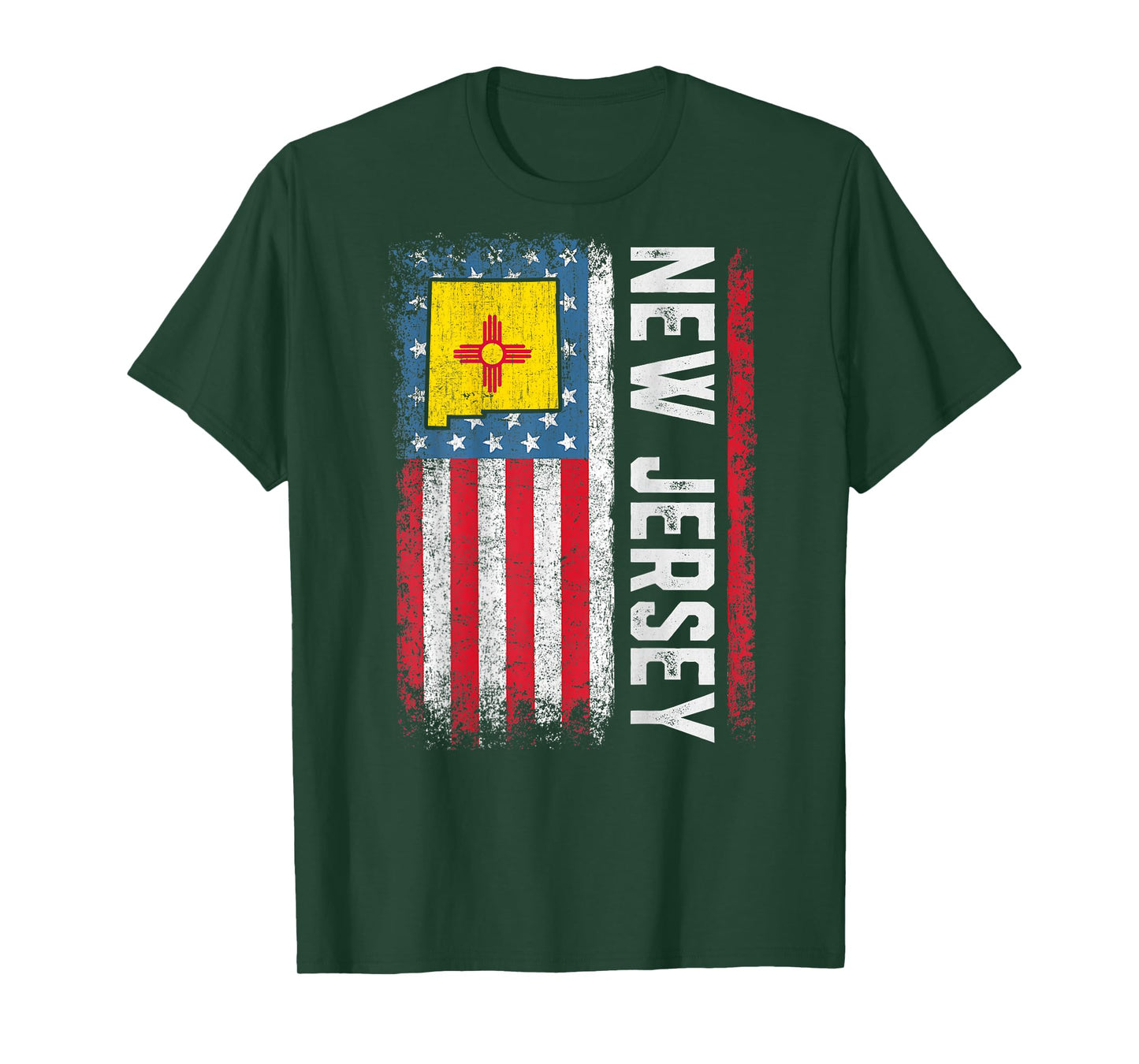 Vintage New Mexico State USA Flag Shirt New Mexico (On Back) T-Shirt