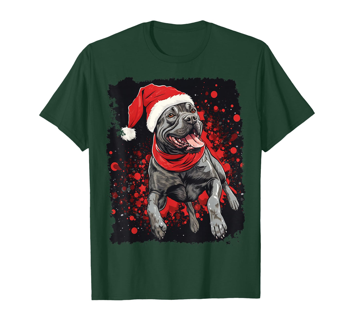 Pop Art Dog Xmas Cane Corso T-Shirt