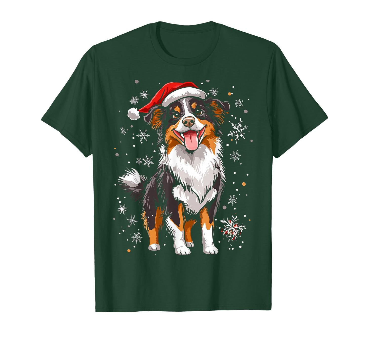 Australian Shepherd Christmas Dog T-Shirt