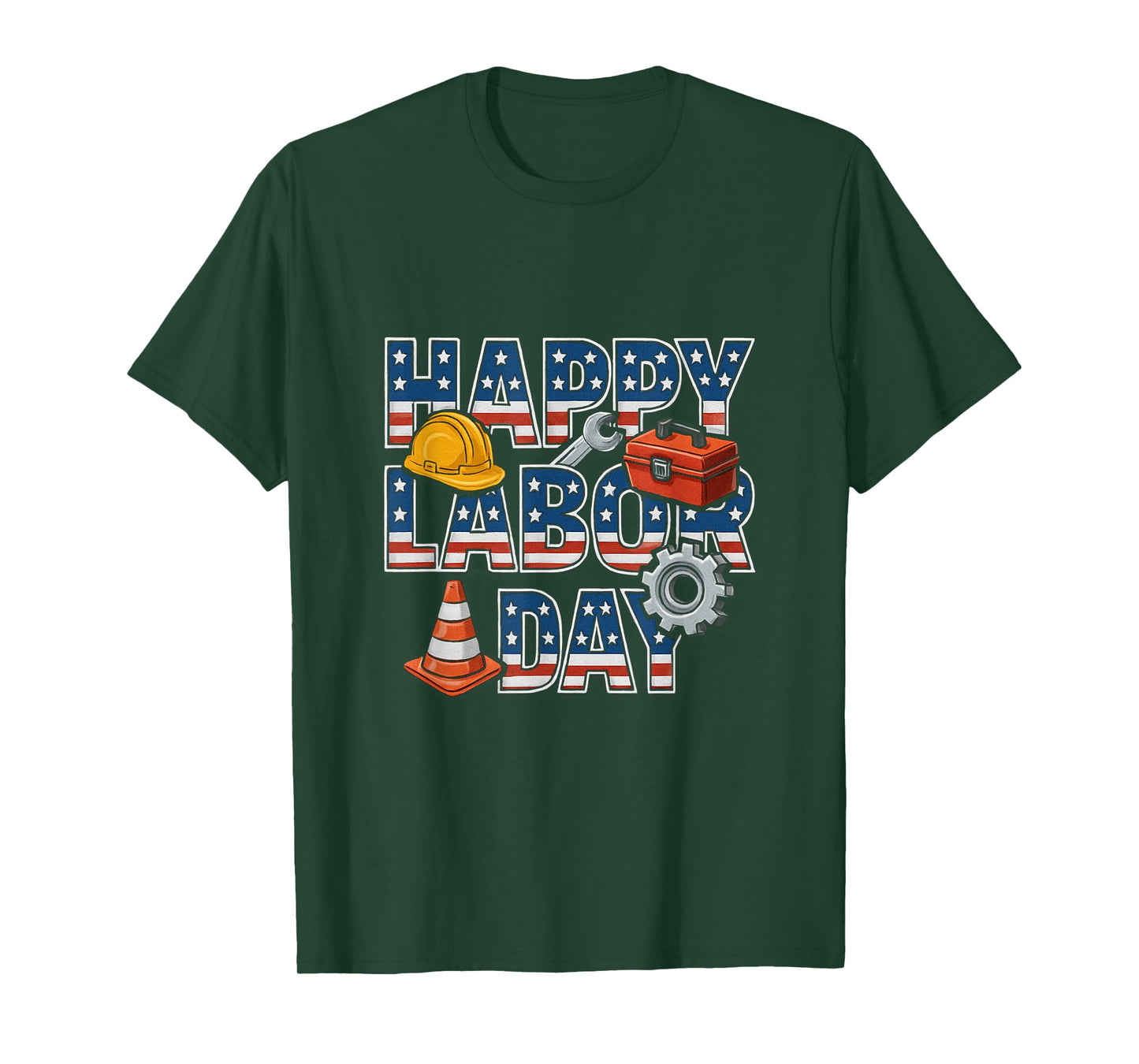 Labor Day Tshirt 2018 American Flag Labor Day Tee Women Men T-Shirt