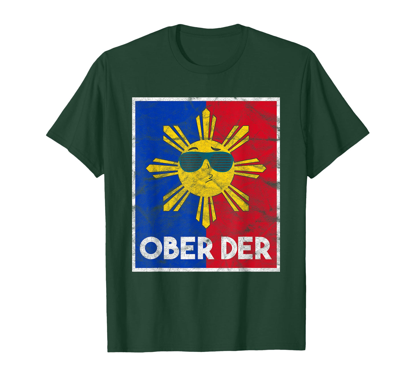 Philippines Filipina Pride Filipino Flag Ober Der Sun T-Shirt