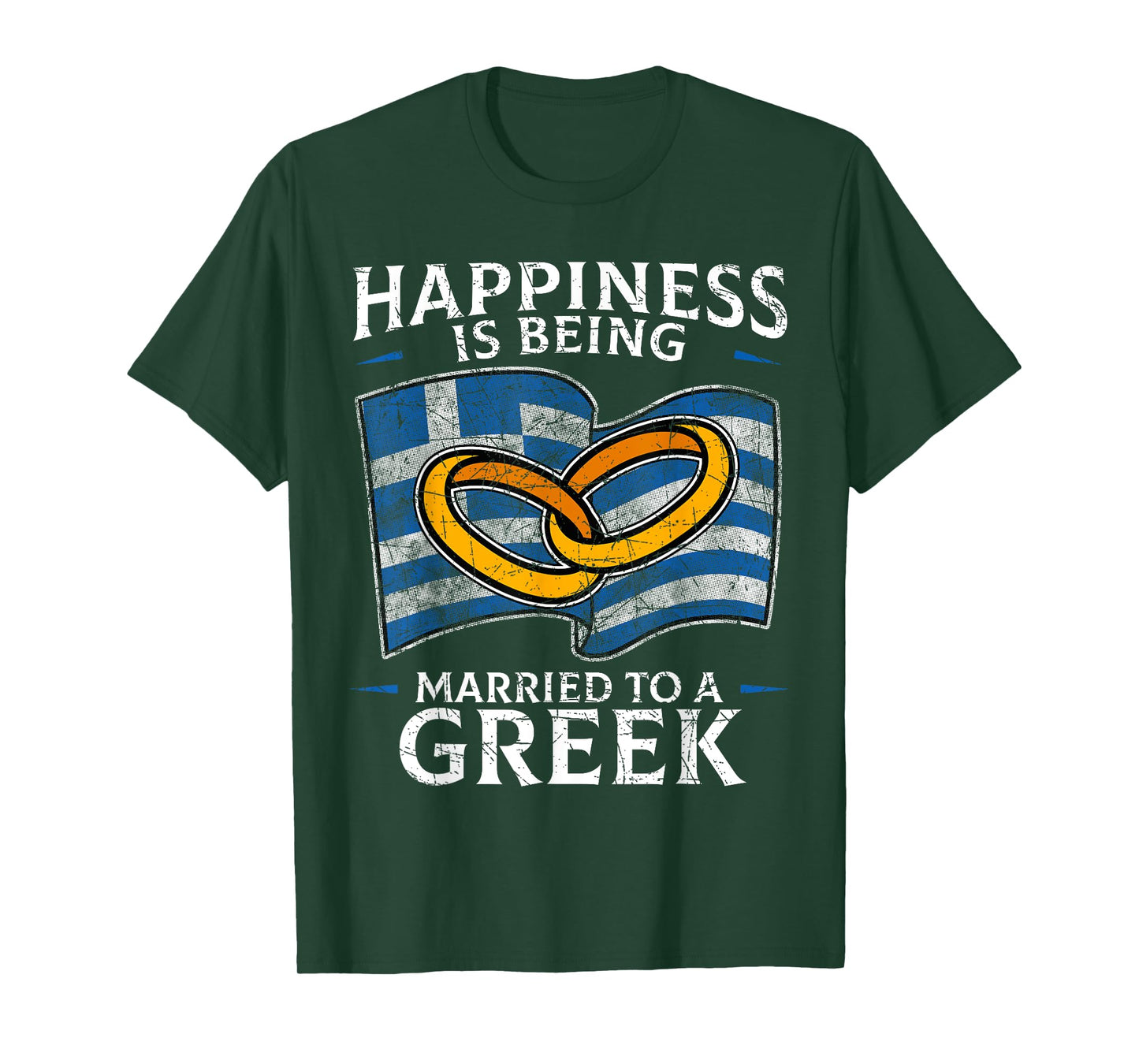 Greek Marriage Greece Married Heritage Flag Culture Roots T-Shirt