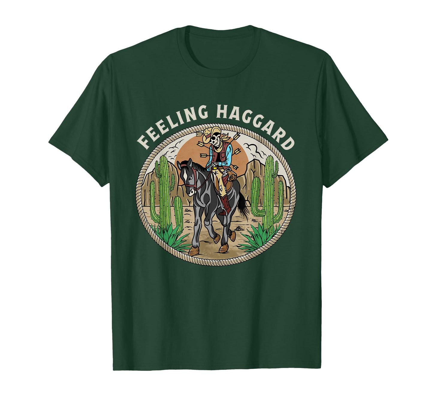Feeling Haggard Country Music Western Outlaw Cowboy Old West T-Shirt