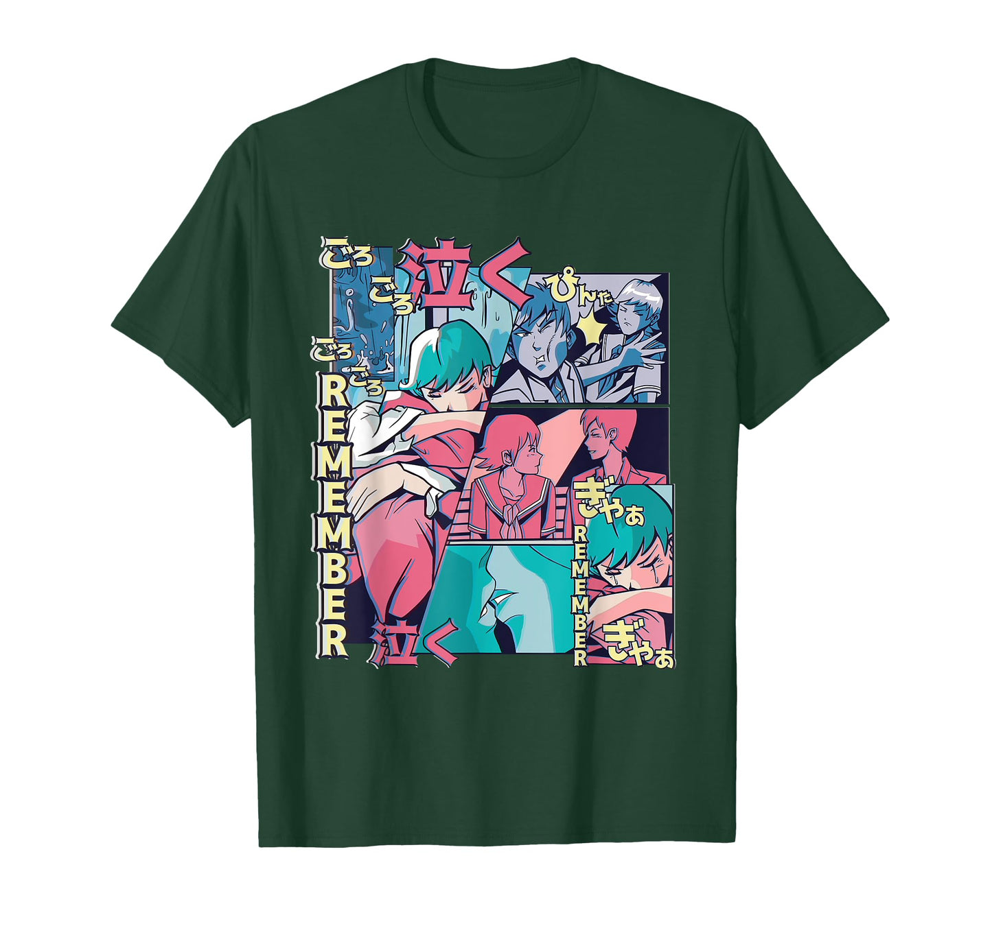 Anime Remember Sad Comic – Retro Emotional Art T-Shirt