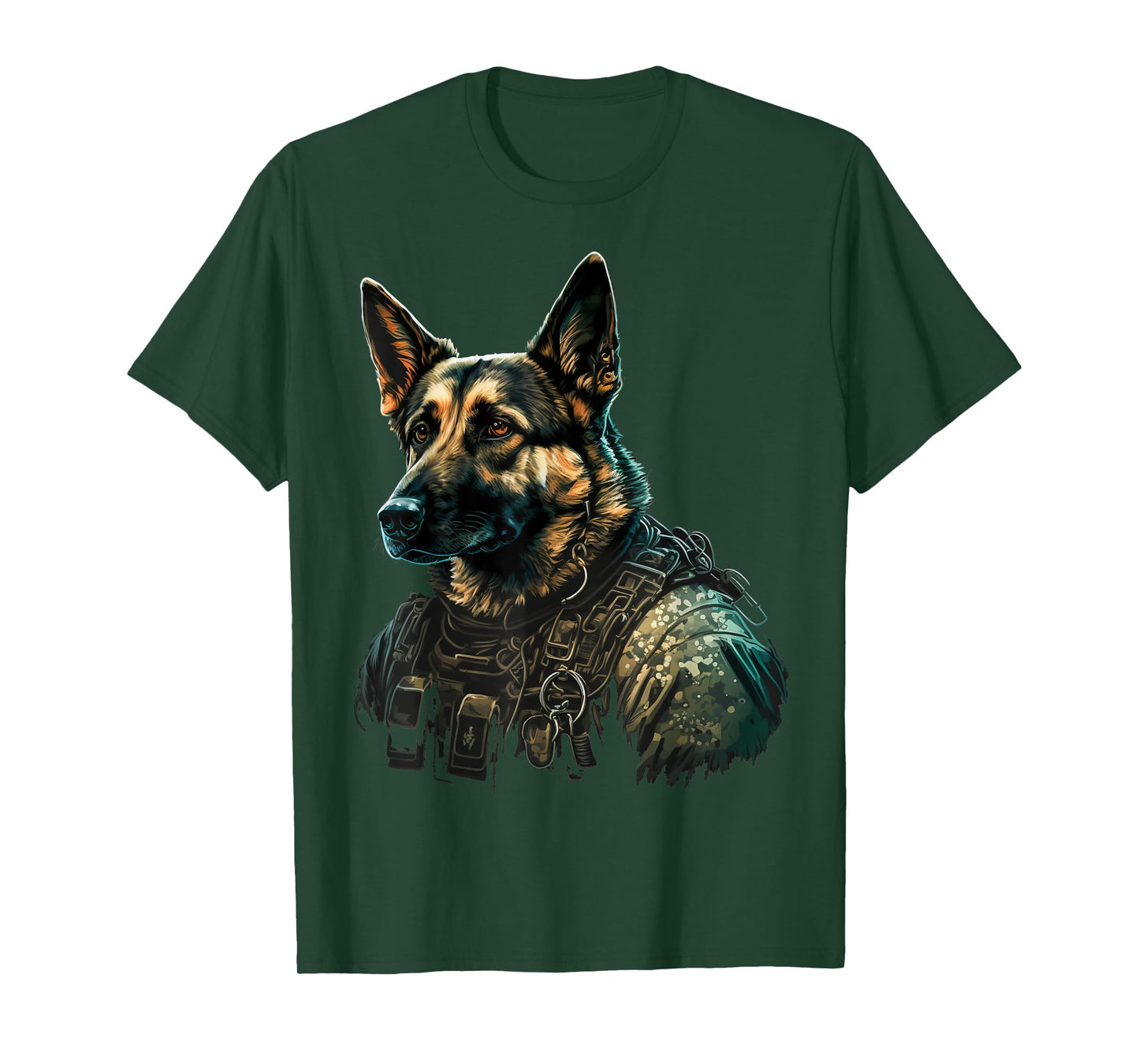 Soldier German Shepherd Army Military German Shepherd T-Shirt