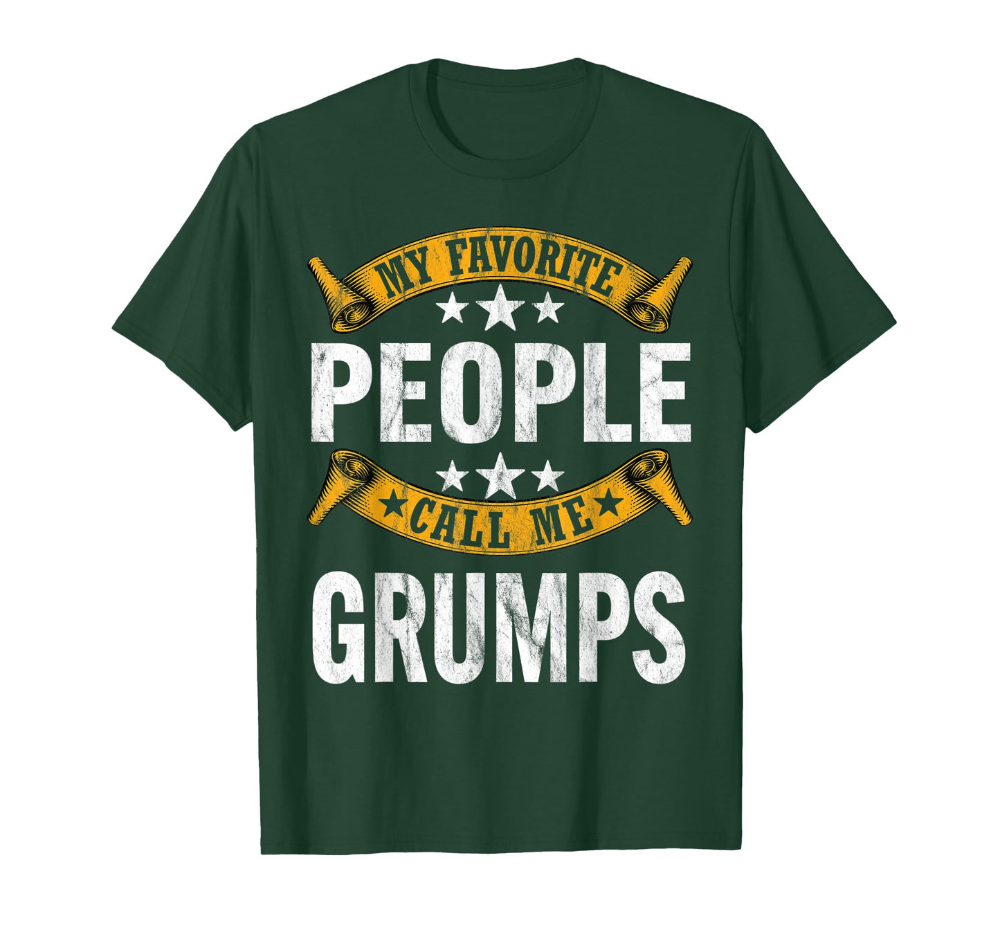 My Favorite People Call Me Grumps Vintage Fathers Day T-Shirt