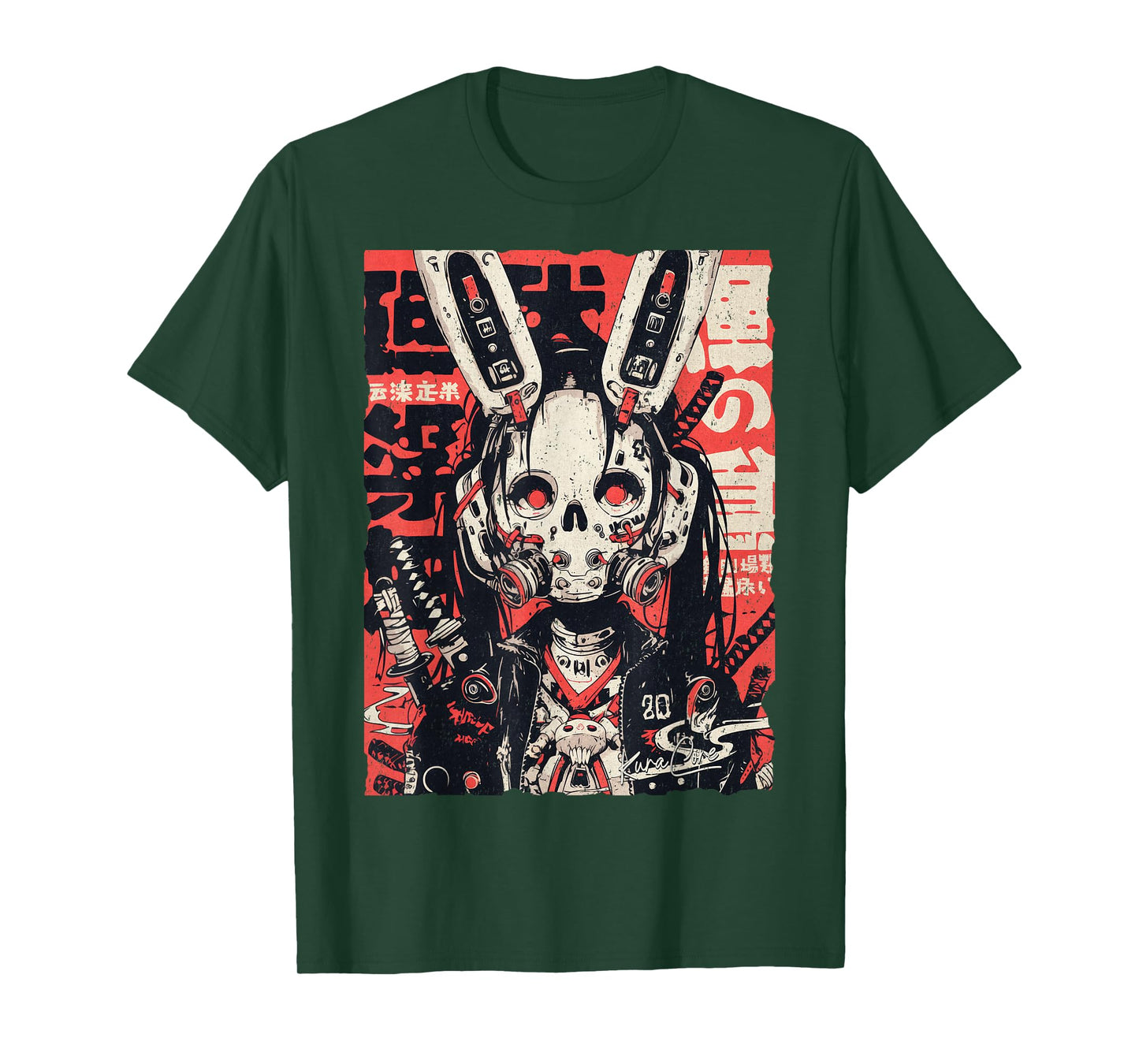 Japan Streetwear Cyberpunk Y2K Techwear Retro Manga Anime T-Shirt