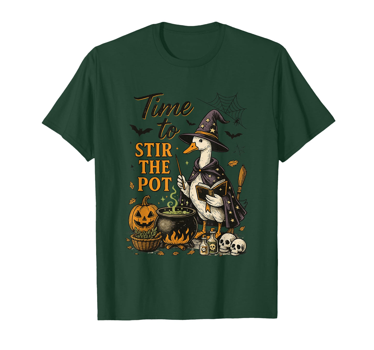 Time To Stir The Pot Witch Goose Magic T-Shirt