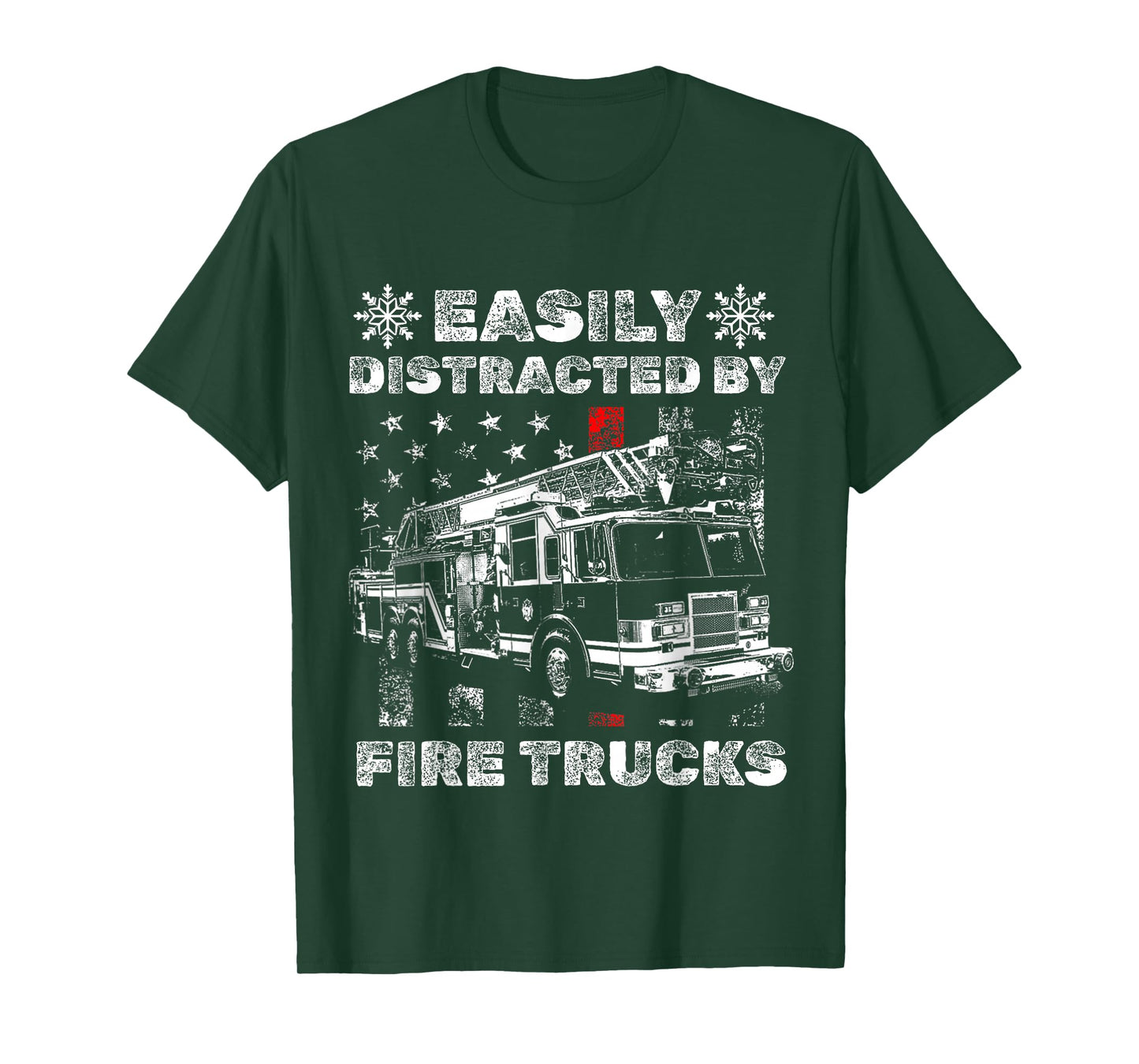 Funny Firefighter Art for Men Women Kids Fire Truck Fireman T-Shirt