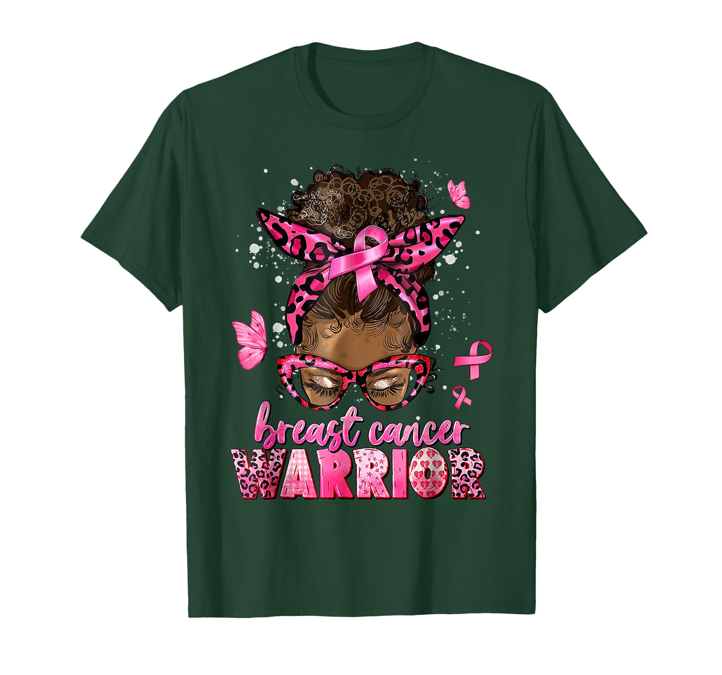 Breast Cancer Awareness Warrior Black Women Melanin Survivor T-Shirt
