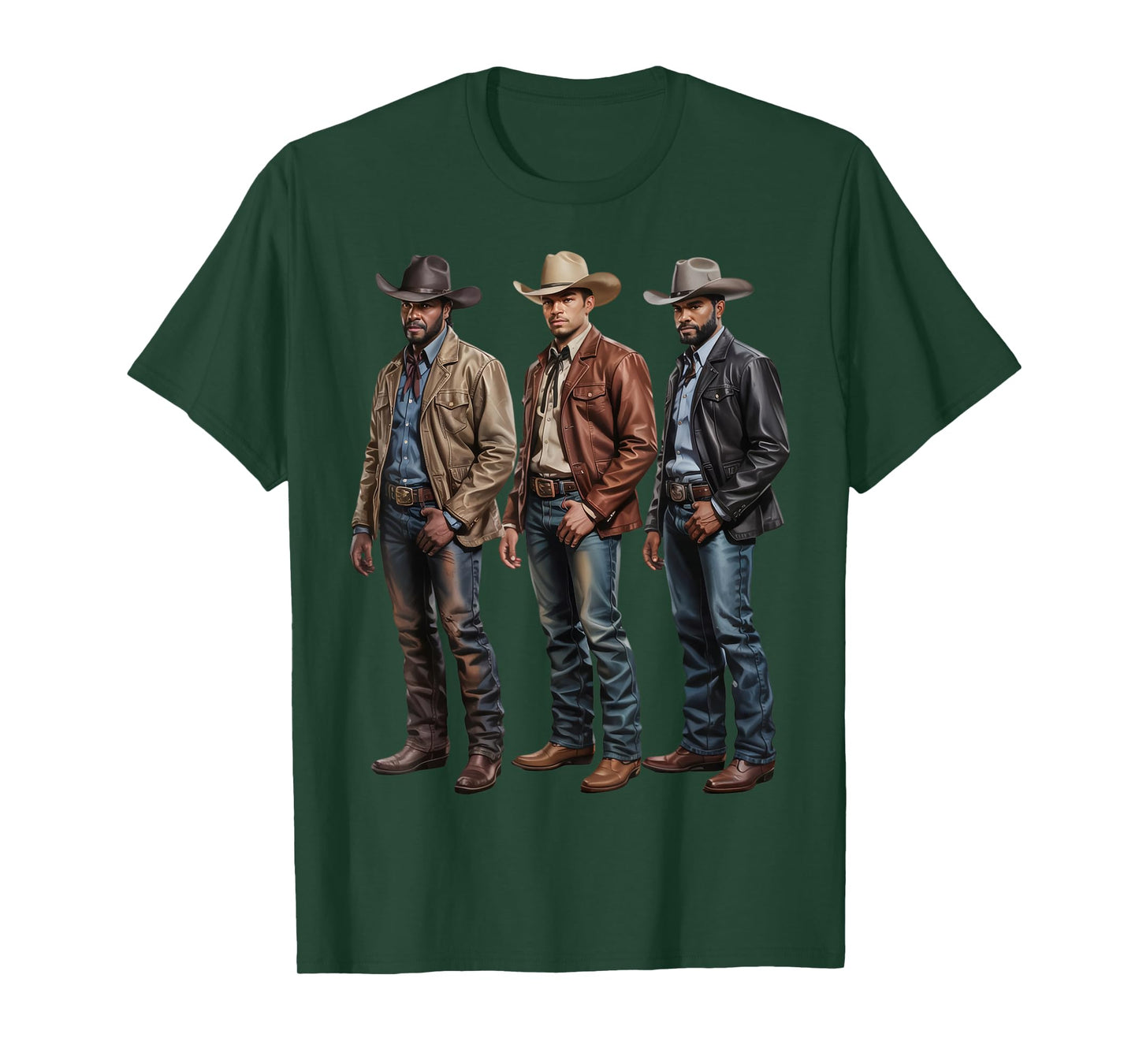 Black Cowboy Vibes Melanin Black History Texas Western Rodeo T-Shirt