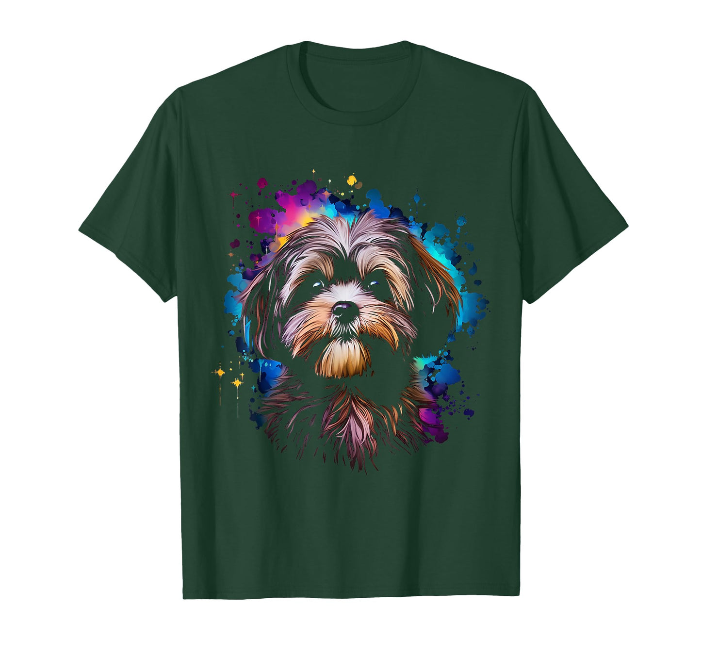 Shih Tzu Graphic Pet Illustration Dog Shih Tzu T-Shirt