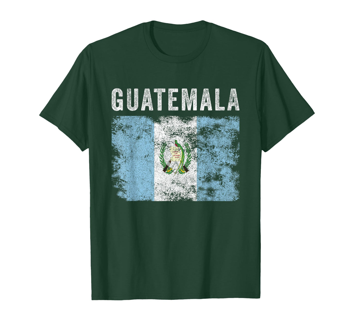 Guatemala Flag Distressed - Men Women Kids - Guatemalan Flag T-Shirt