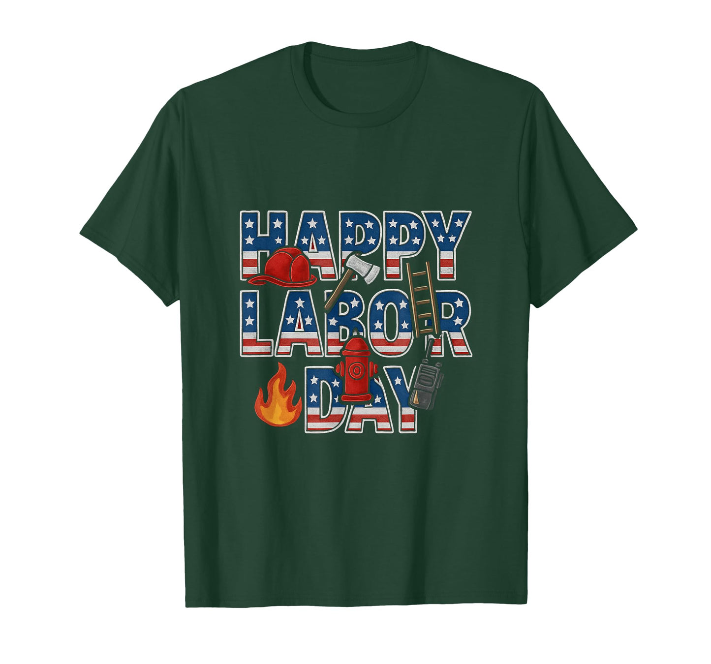 Labor Day Tshirt 2018 American Flag Labor Day Tee Women Men T-Shirt