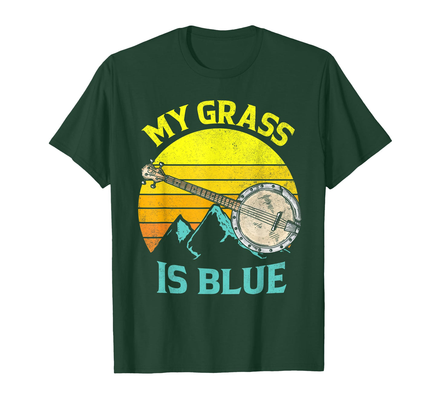 Banjo Vintage Bluegrass Music Fans Banjo Player Gift T-Shirt