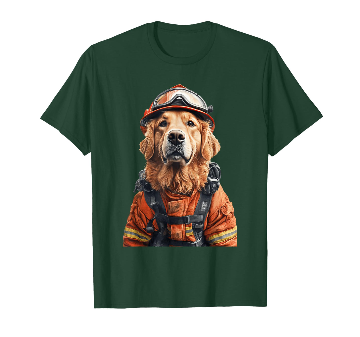 Golden Retriever Firefighter T-Shirt