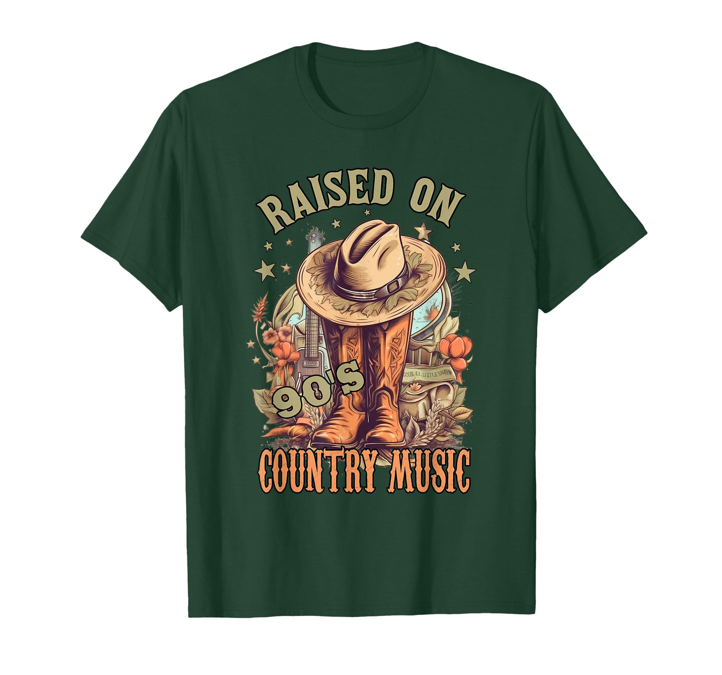 Vintage Western Music Raised on 90’s Country Music T-Shirt